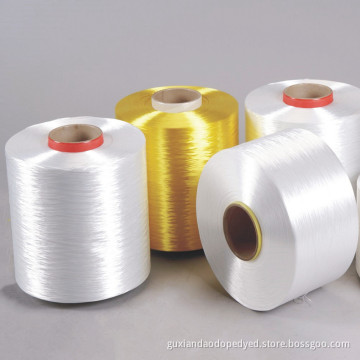100% låg krympning Twisted Polyester Filament Garn